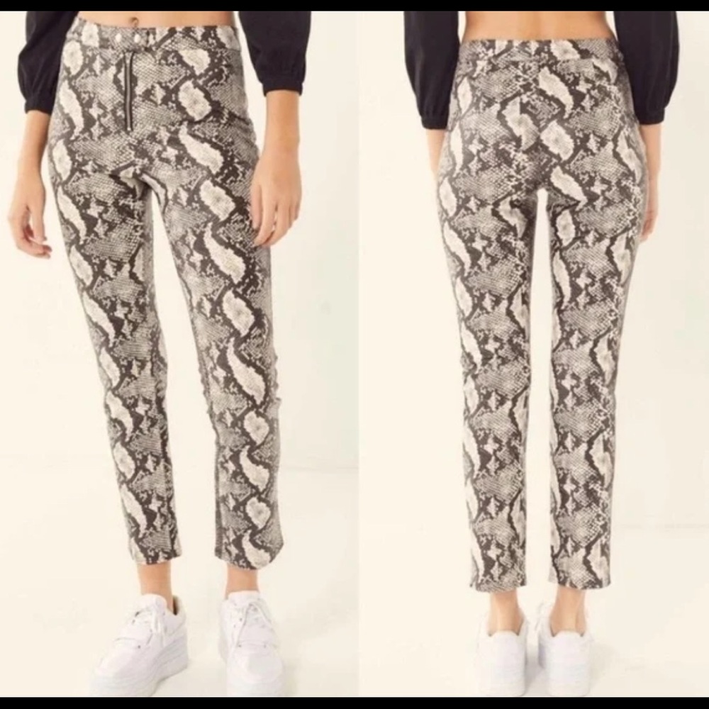Urban Outfitters Snakeskin Pleather Pants 0